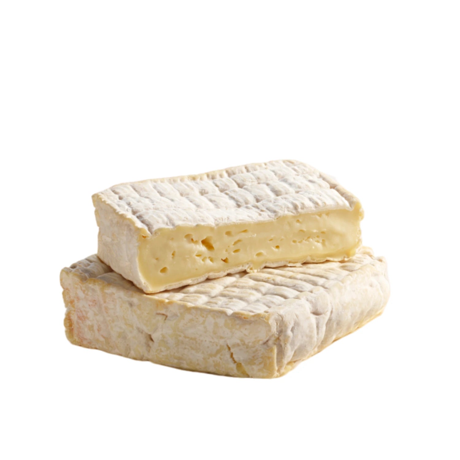 Pont-l’Évêque AOP is a renowned soft cheese from Normandy, France, distinguished by its creamy texture and subtle nutty flavors. This cheese is easily recognizable by its unique square shape and washed rind, which ranges from yellow to orange in color. Made from rich, raw cow's milk, Pont-l’Évêque AOP offers a refined taste experience, with a mild creaminess, delicate nutty undertones, and slightly smoky hints.