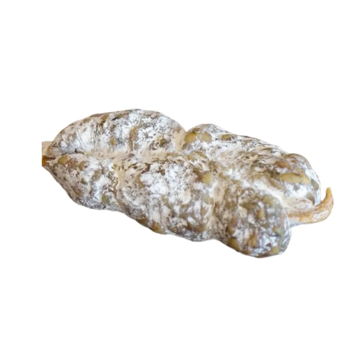 Artisanal farmhouse sausage, made from traditionally raised pigs, perfect for appetizers and picnics.