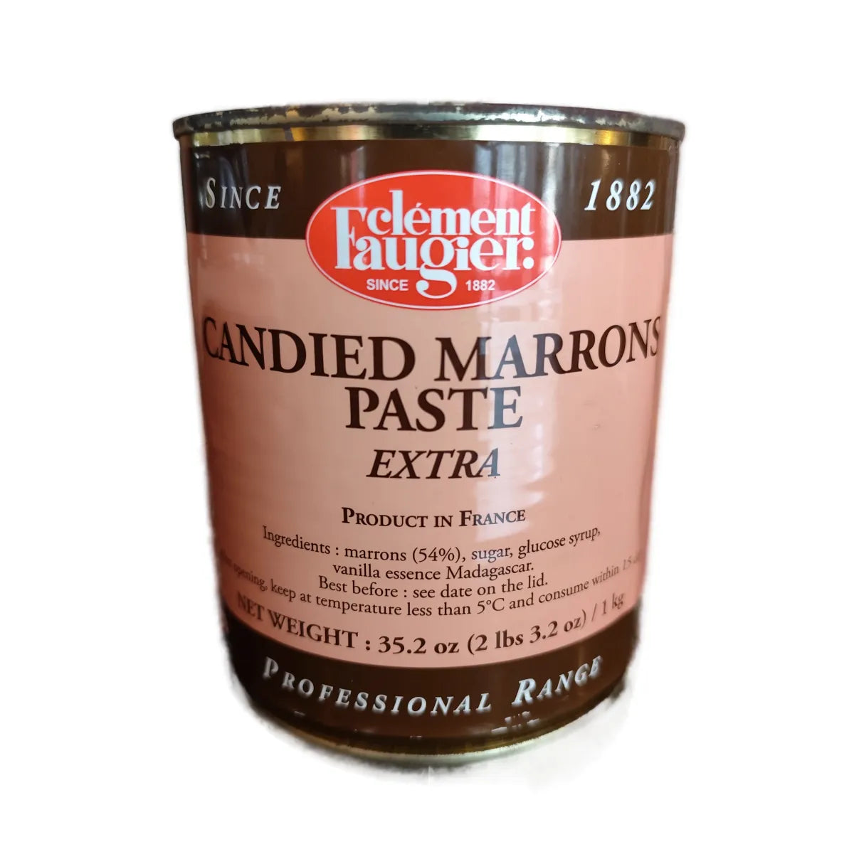 Savor Faugier's chestnut spread, a smooth and sweet preparation with a velvety taste. Perfect for the Mont Blanc dessert, it enhances soufflés, crêpes, and flans. A must-have for gourmets with over 125 years of excellence in French cuisine.