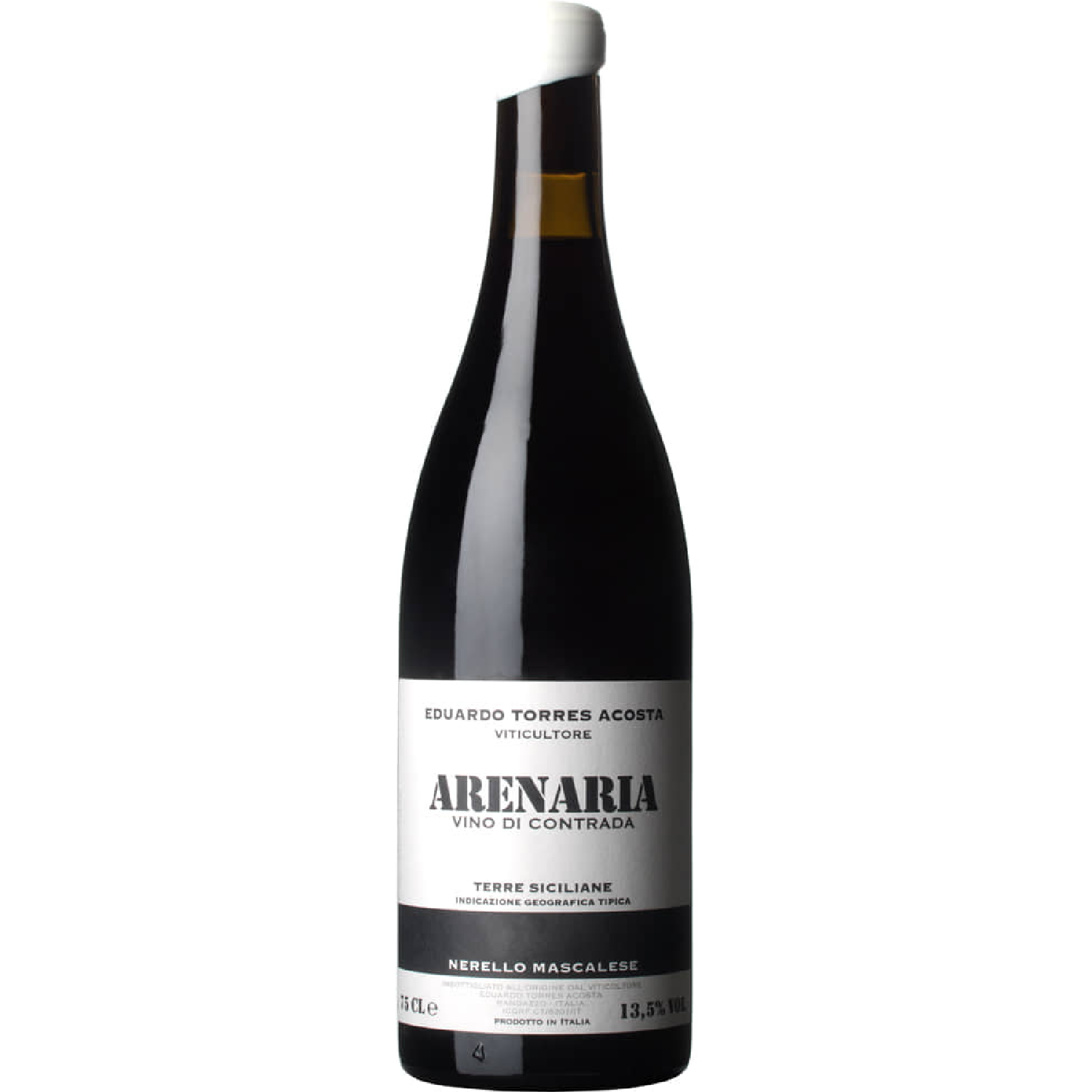 Arenaria DOC Terre Siciliane 2022 by Eduardo Torres Acosta – elegant Sicilian red wine with ripe red fruit, Mediterranean spice, and volcanic minerality