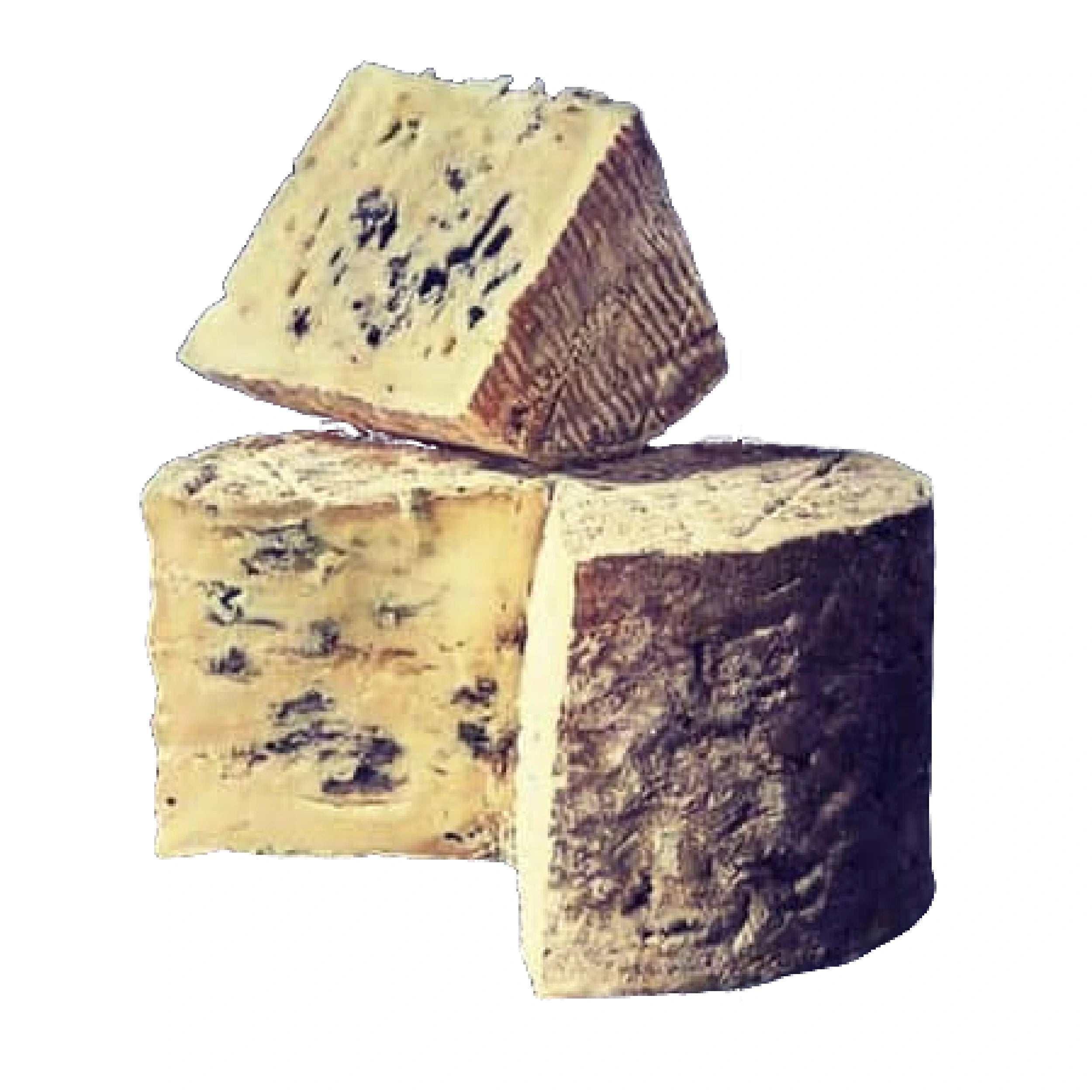 Bleu de Jersiaise, organic farmhouse cheese made from cow's milk, featuring a flowery rind and blue-gray veins, perfect for your cheese platters and recipes.