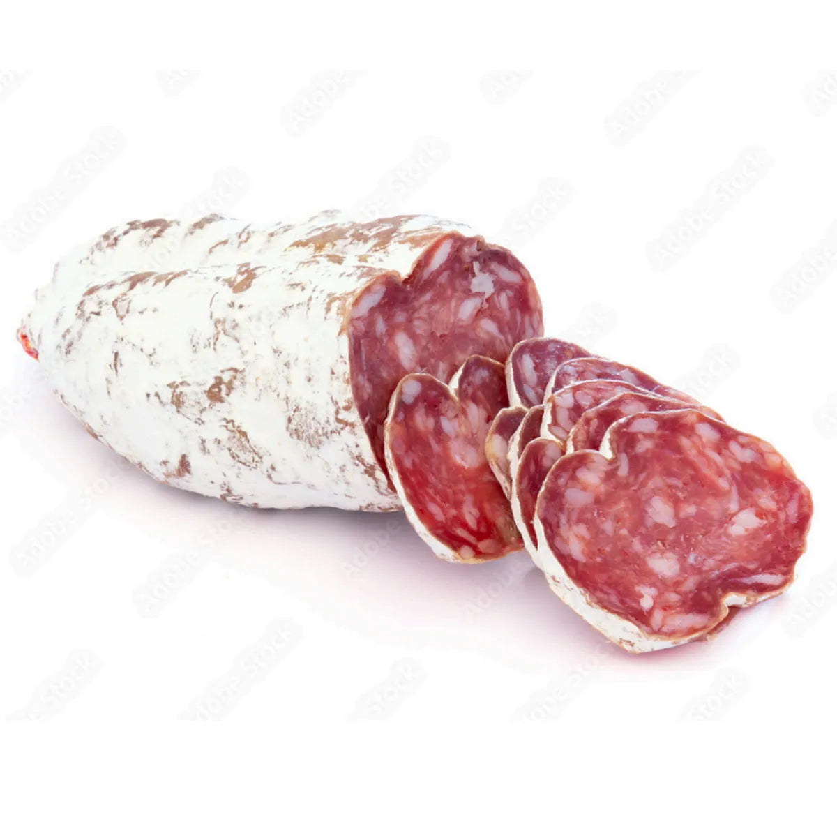 Morel mushroom saucisson, showcasing a melt-in-your-mouth texture and refined aromas. Perfect for your appetizers, it pairs wonderfully with artisanal breads and cheeses.