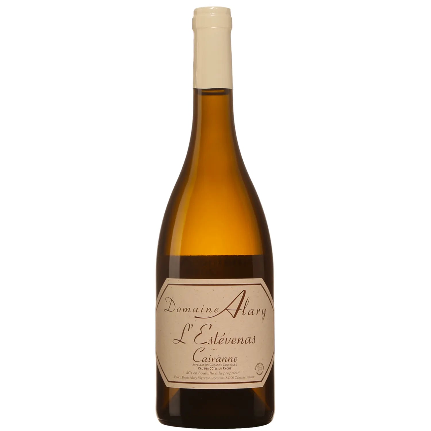 From Domaine Alary comes L'Estévenas, a wine of Provencal charm and character. Bursting with flavors of ripe red berries, wild herbs, and a touch of garrigue, this Grenache-based blend embodies the spirit of the Southern Rhône.