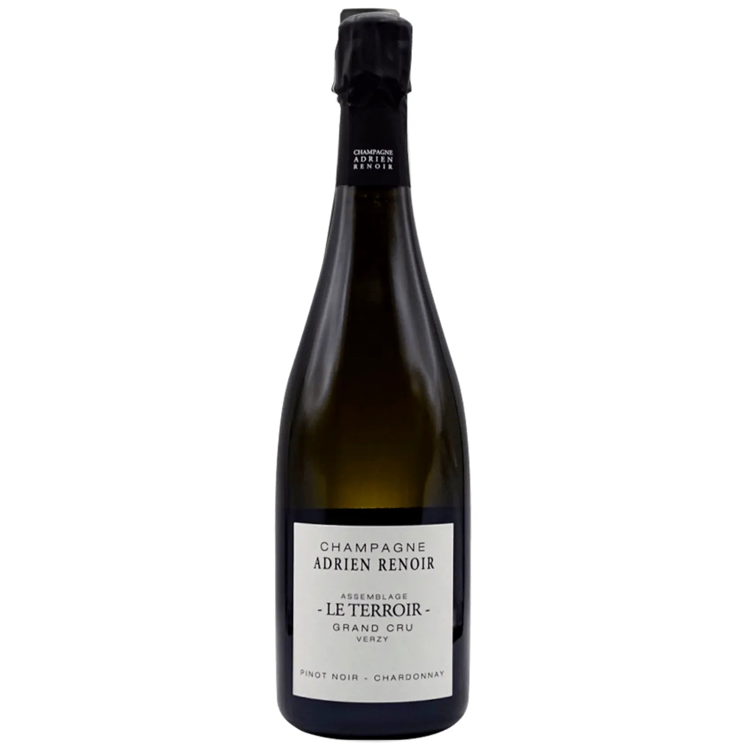 Le Terroir from Champagne Adrien Renoir is a remarkable Extra Brut champagne, meticulously crafted from a balanced blend of 50% Chardonnay and 50% Pinot Noir. Sourced from the prestigious vineyards in the Montagne de Reims region, this champagne exemplifies the winery's commitment to expressing the unique characteristics of its terroir.  This champagne presents a pale g