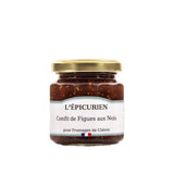 Fig and walnut confit, with a fresh and semi-dry texture, ideal with goat cheese and perfect for appetizers.