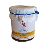 Can of green peppers from El Navarrico, crunchy and additive-free, grown in La Rioja and Navarre