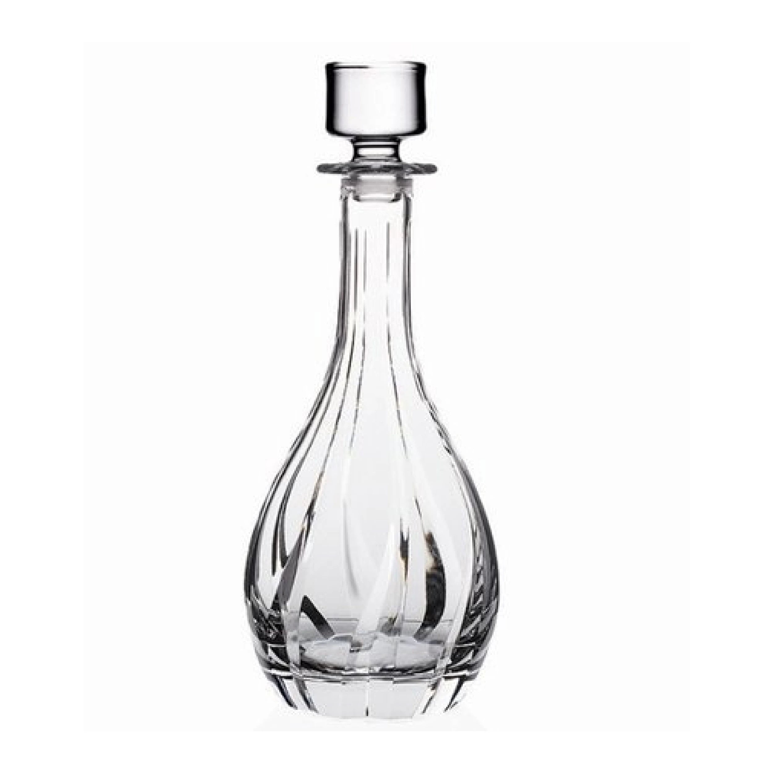 An elegant Italian wine decanter with a wide base and flared neck, ideal for aerating red and young wines to release all their aromas. Made from lead-free glass for optimum brilliance and purity, it comes with an airtight stopper to preserve the wine's freshness. Perfect for refined personal tasting or as a gift.