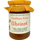 Jar of Apricot Jam Domaine de Baudry 370g, authentic French apricot preserve with smooth texture and rich fruity flavor.