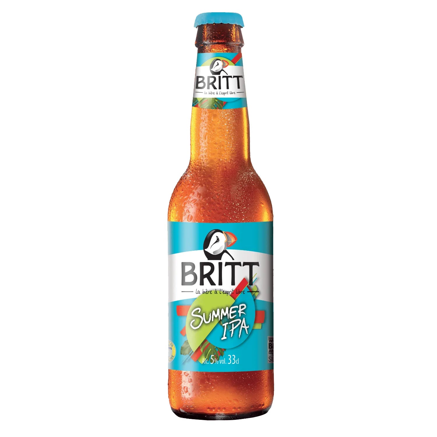 Summer Beer IPA, a bright golden IPA from Brittany, France. Known for its balanced bitterness and tropical fruit aromas, this sustainable beer is perfect for summer. Available in a 0.75L bottle. Pairs well with grilled meats, spicy dishes, and fresh salads.