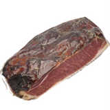 Smoked Black Forest Raw Ham Kalb sliced cured ham, traditional smoky Black Forest specialty ideal for charcuterie, sandwiches, and gourmet platters.