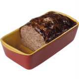 Breton Country Terrine sliced French rustic terrine, artisanal delicatessen specialty ideal for charcuterie boards and gourmet dining.