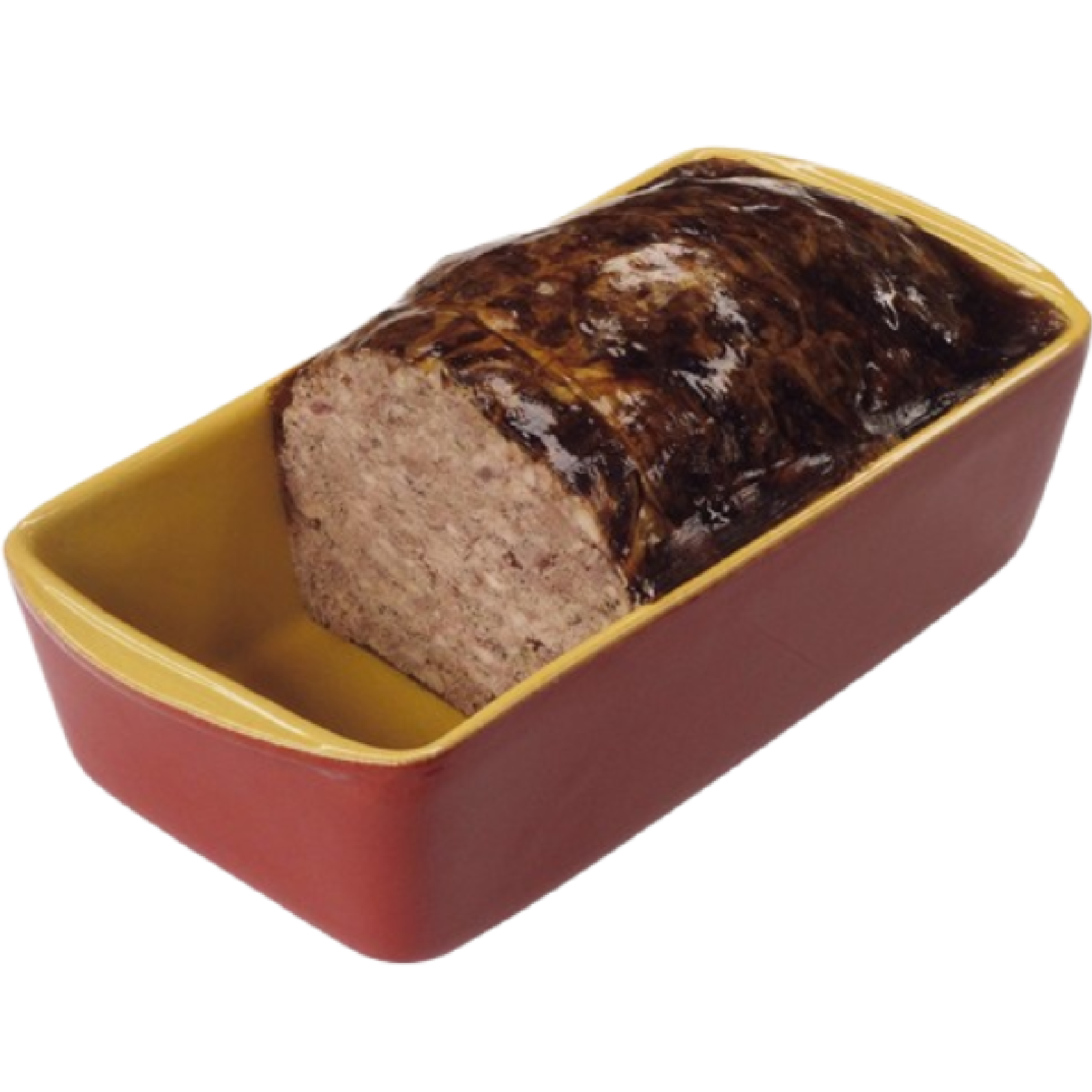 Breton Country Terrine sliced French rustic terrine, artisanal delicatessen specialty ideal for charcuterie boards and gourmet dining.