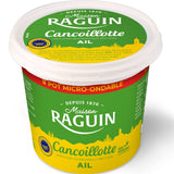 Garlic Cancoillotte IGP cheese from Fromagerie Raguin with a smooth, creamy texture and delicate garlic flavor, a traditional specialty from Franche-Comté.