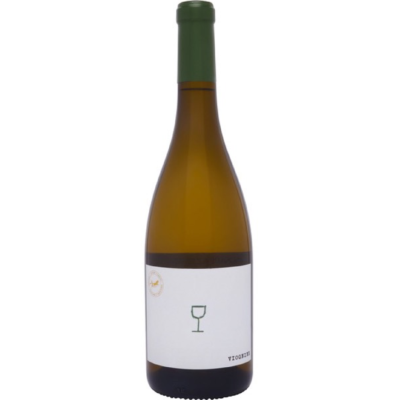 Bottle of Château Camplazens “Viognier” White 2024 – IGP Coteaux de Narbonne, 100% Viognier, with aromas of peach, apricot, white flowers, and Mediterranean herbs.