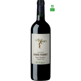 Bottle of Château Canon Pourret 2020 Saint-Émilion Grand Cru, elegant red wine with ripe black fruits, polished tannins, and refined oak character.