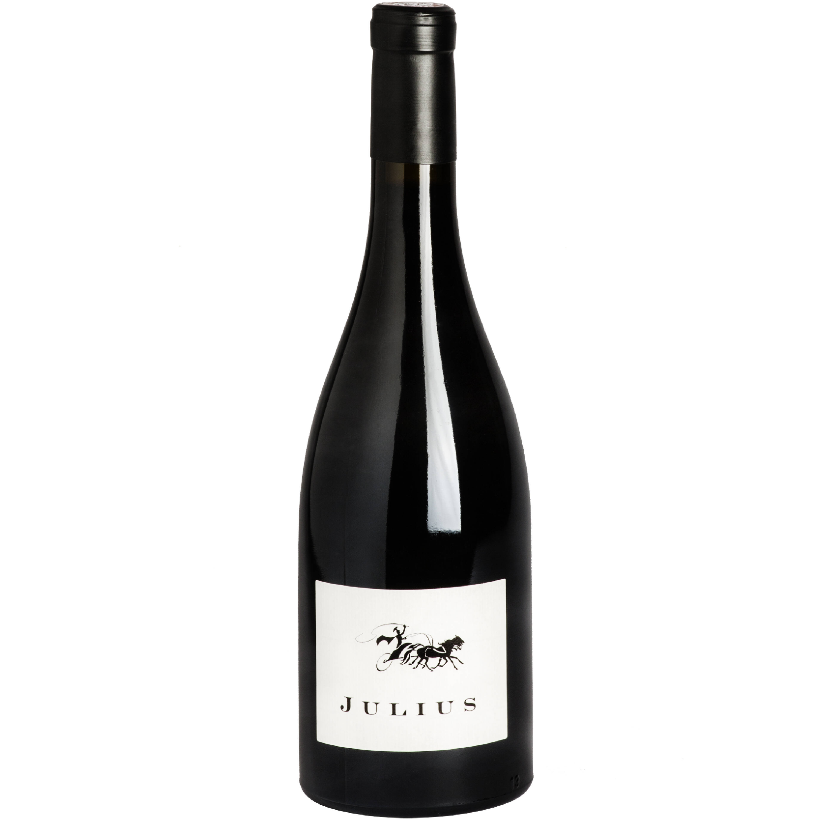 Bottle of Château Camplazens “Julius” 2023 – AOC La Clape red wine from Languedoc, elegant and full-bodied with notes of dark fruit and spice.