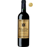 Château Le Loup Saint-Émilion red wine bottle, elegant Bordeaux Grand Cru style with rich black fruit aromas and refined structure.