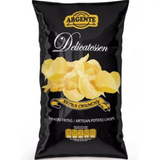 Artisan Potato Chips Extra Crunchy Argente 180g – golden, crispy gourmet chips ideal for snacking or appetizers.