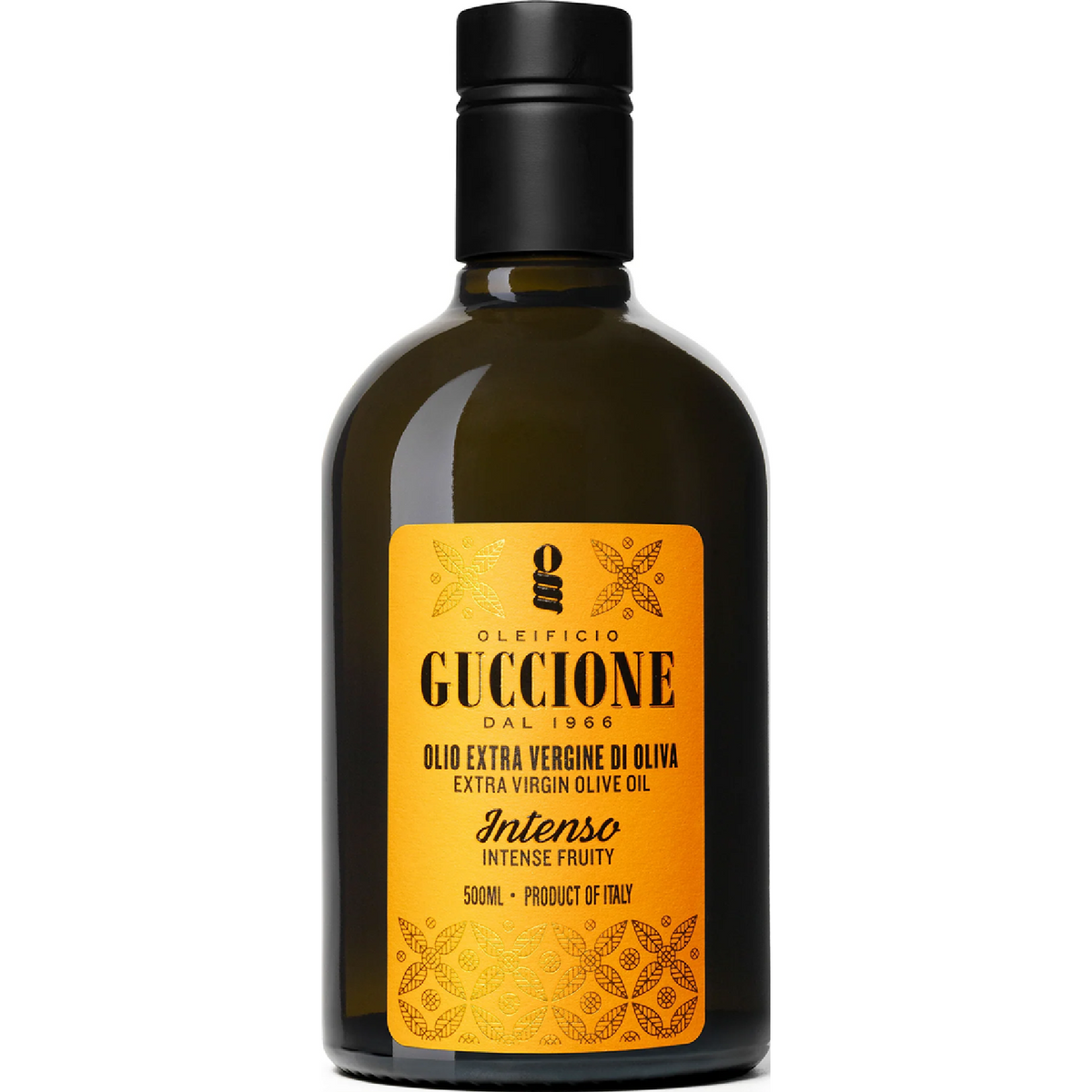 Guccione Intenso Extra Extra Virgin Olive Oil, 250ml, premium Sicilian olive oil with rich aroma and bold, full-bodied flavor.