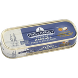 Beechwood smoked herring fillets by Pointe de Penmarc’h, 150g tin, traditional Breton smoked fish delicacy with rich smoky flavor.