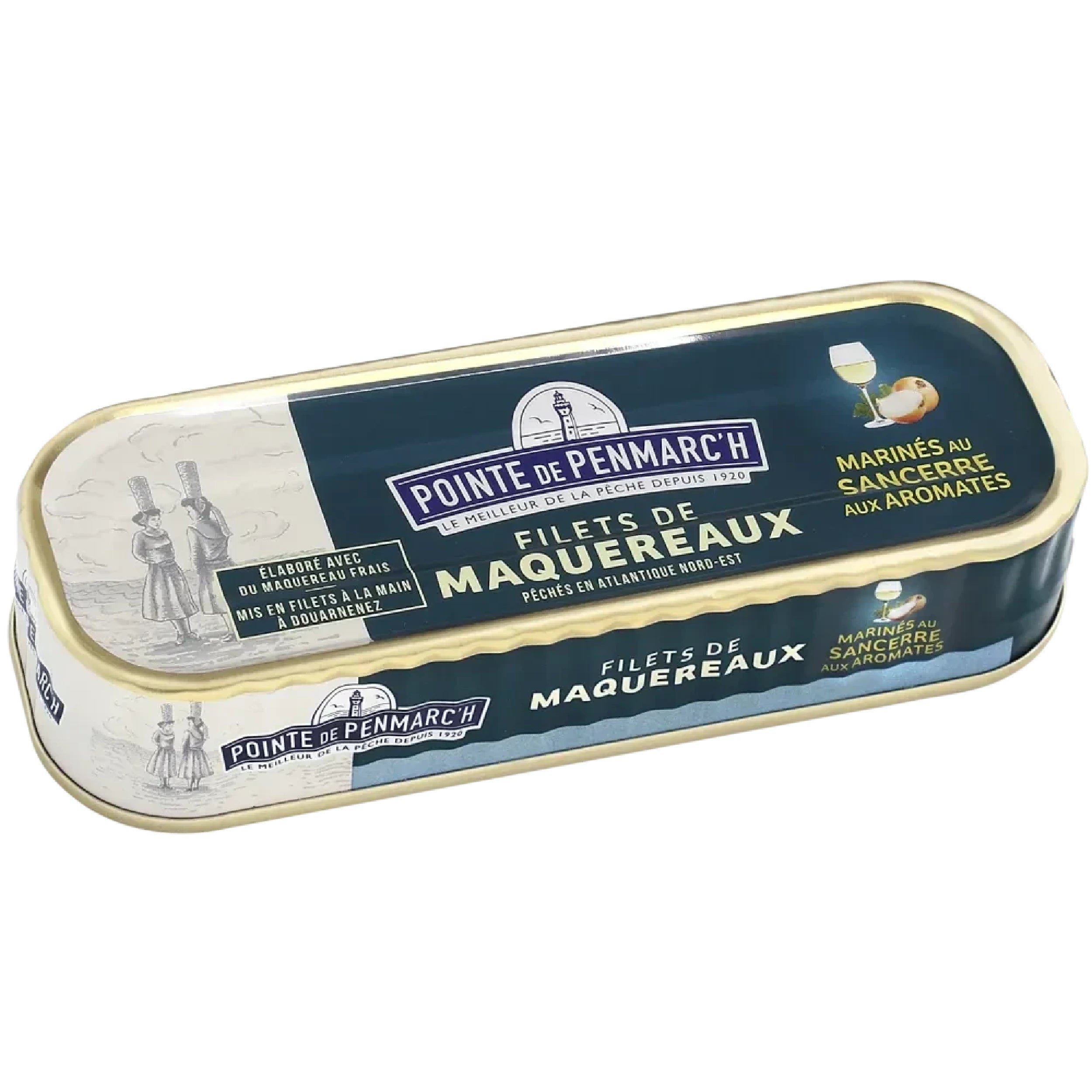 We chose to select Sancerre wine to create a high-quality marinade, the perfect ingredient to enhance the freshly packed canned mackerel fillets.