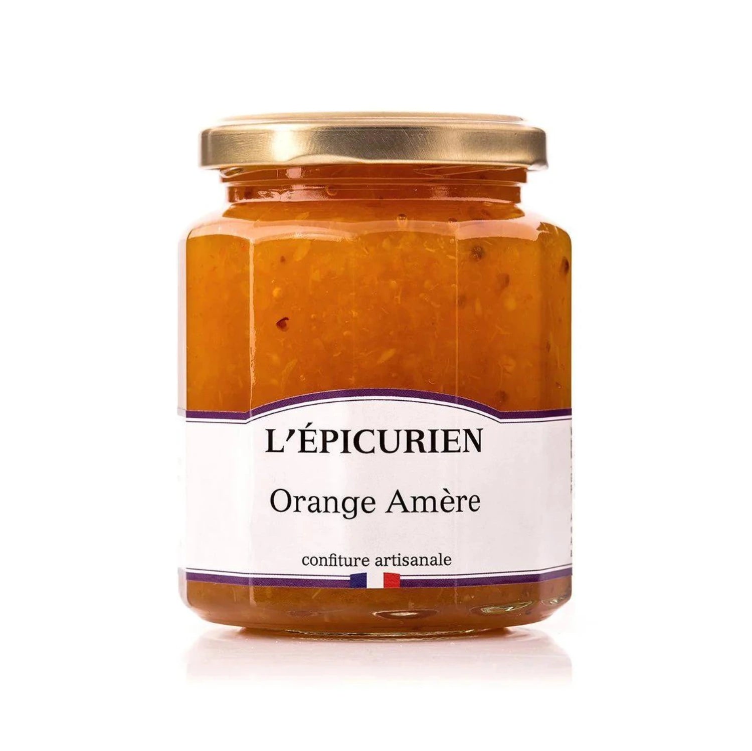 Jar of artisanal Bitter Orange Marmalade with fresh citrus fruits. Hand-crafted preserve blending bitter orange, sweet orange, and grapefruit.