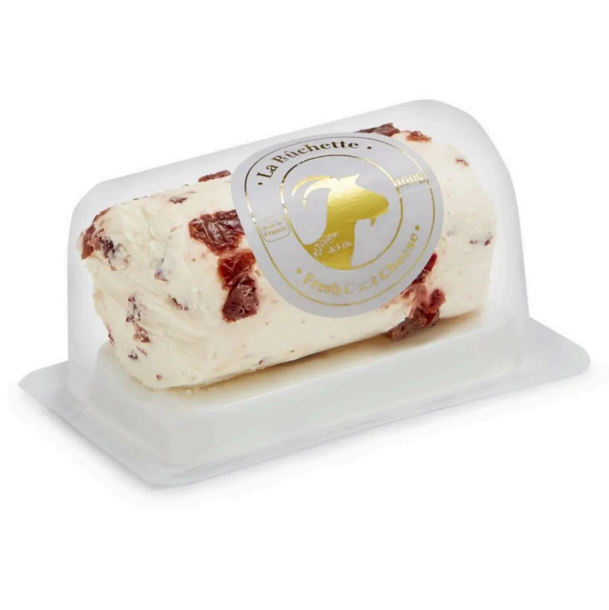 Jacquin flower log, fresh goat cheese rolled in cranberries, with herbal and citrus notes.