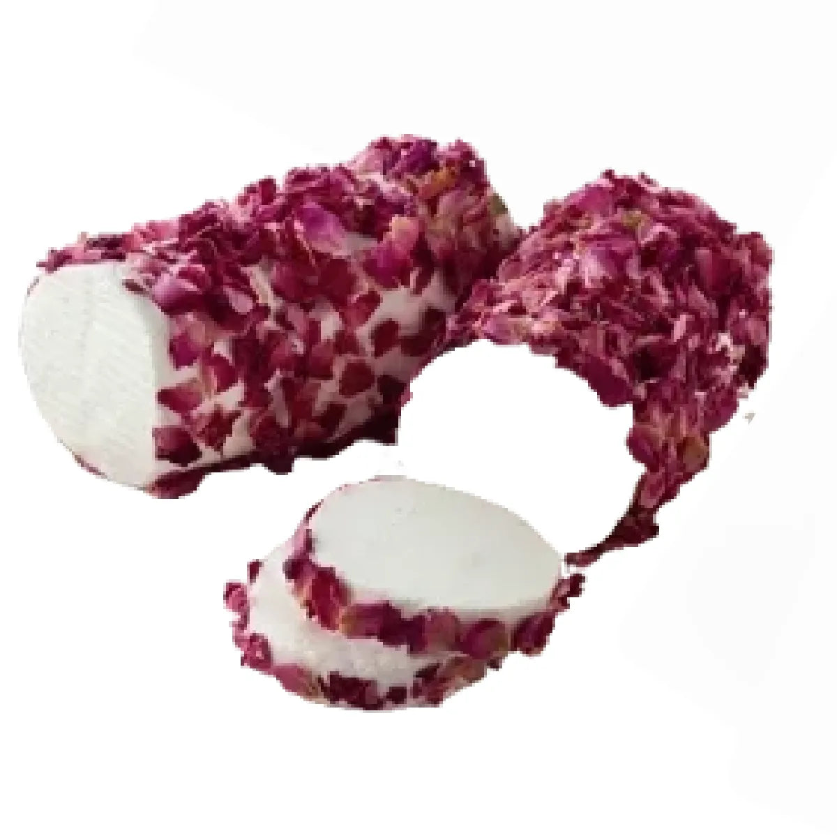 Discover our rose petal log, creamy and fresh, perfect for a cheese platter. Ideal with crackers or crispy bread, it pairs wonderfully with a light Chablis or a Chenin Blanc.