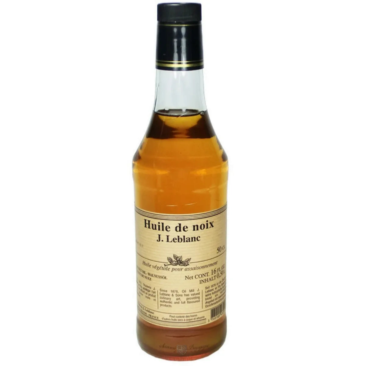 Amber walnut oil with a balanced flavor, rich in omega-6. Perfect for salads, raw vegetables, and pastries, it combines fruity notes with a slight bitterness. Ideal with sherry vinegar.