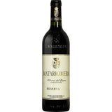 Bottle of Matarromera Reserva 2018 – Spanish red wine from Ribera del Duero, 100% Tempranillo, aged in oak, with notes of dark fruit, spice, and smooth tannins.