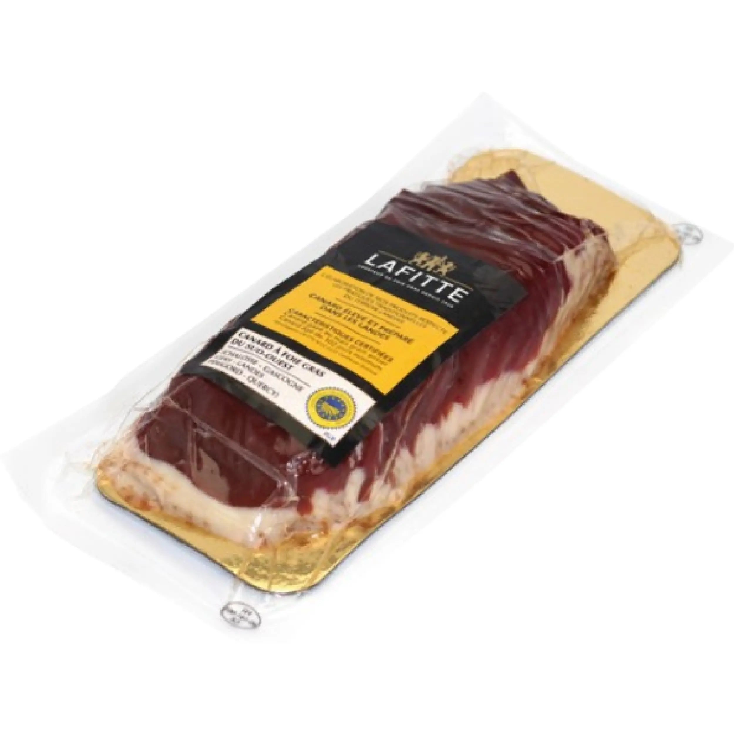 Smoked Duck Breast Lafitte 350g, traditional French smoked duck meat with tender texture and rich gourmet flavor for appetizers and salads.