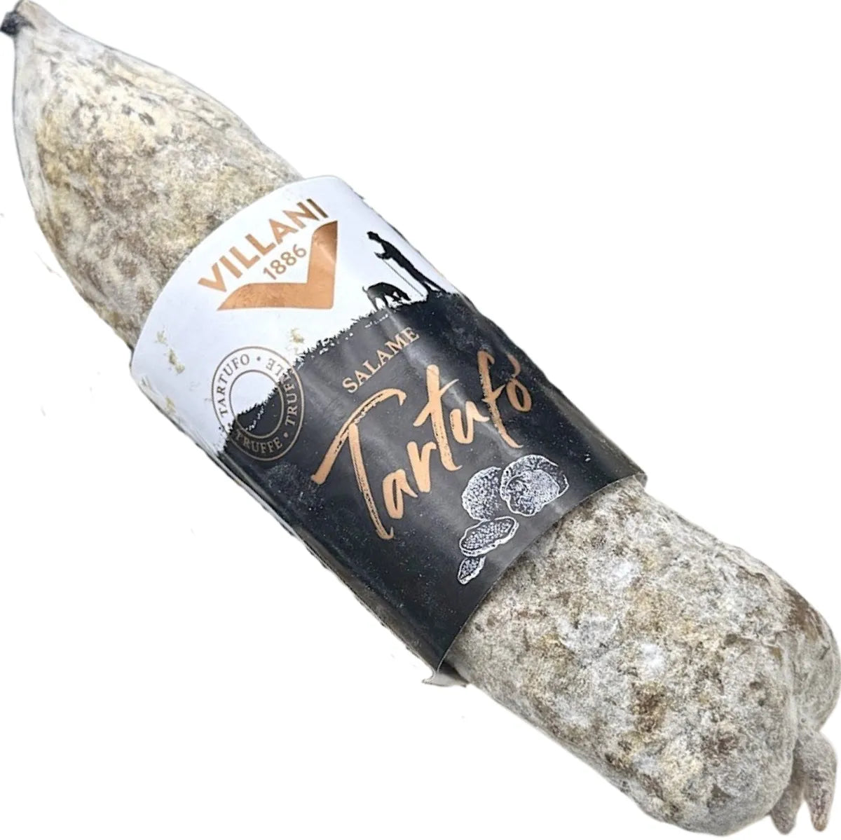 A refined blend of premium Italian pork and black truffle. Crafted by Villani Salumi, this saucisson offers rich, earthy flavor and gourmet elegance.