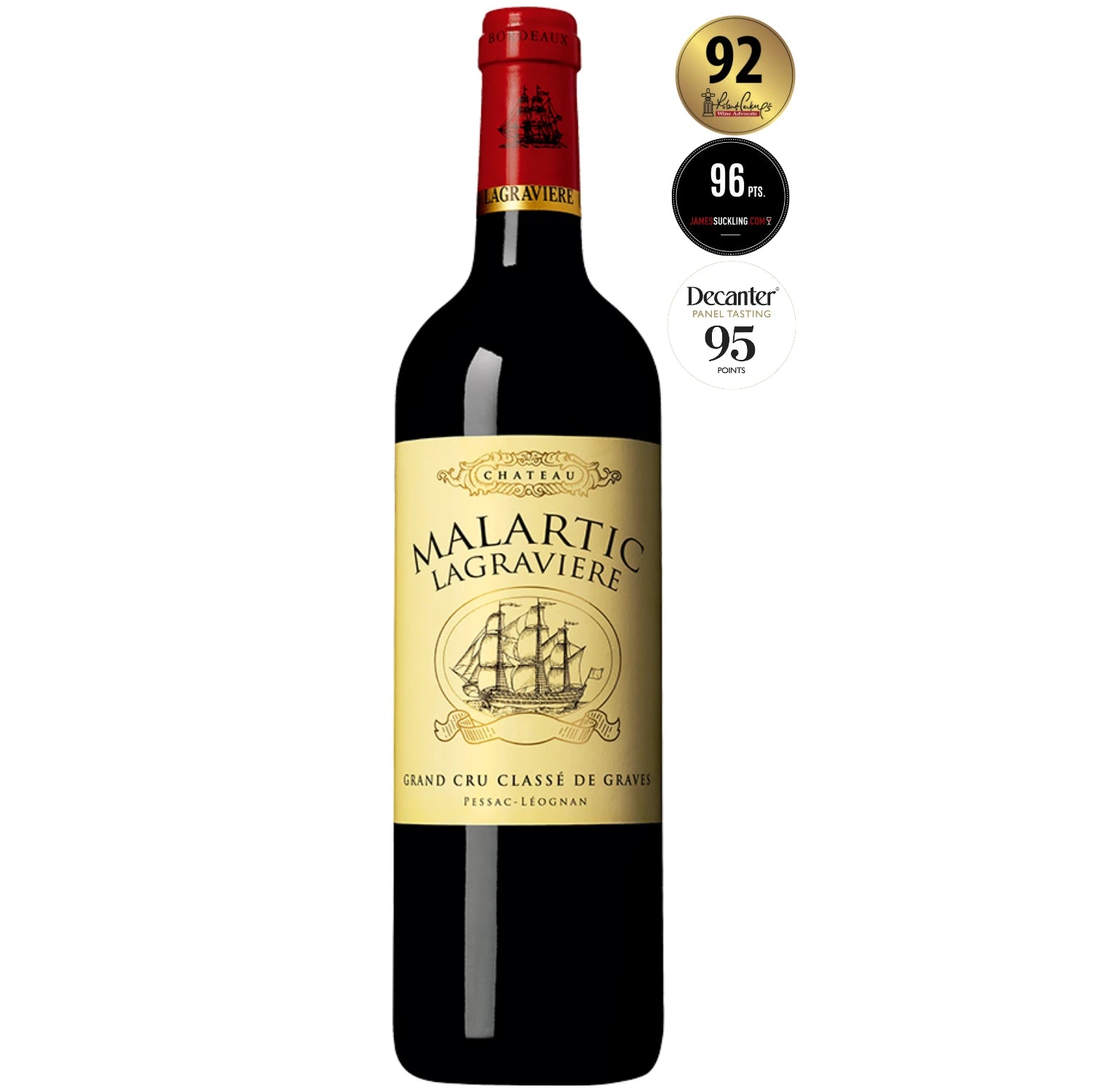 Grand Cru Classé from the Pessac-Léognan appellation, Château Malartic-Lagravière red features a vineyard covering 46 hectares. The vines, averaging 31 years in age, are rooted in soils made up of dry gravel and clay, with a subsoil of shell limestone interspersed with clay veins.