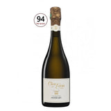 A bottle of Diebolt-Vallois Fleur de Passion 2013 Blanc de Blancs Champagne, elegantly labeled, with a golden hue. The bottle signifies the Champagne's refined flavors of biscuit, flinty freshness, and a rich honeyed finish.