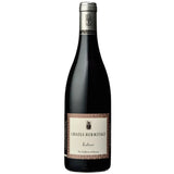 A bottle of Crozes-Hermitage "Labaya" 2021 from Domaine Yves Cuilleron, featuring its organic label and deep red wine, elegantly showcased in a sleek bottle, reflecting the sophistication of this Rhône Valley Syrah.